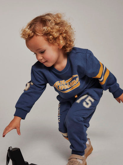Pantaloni Name It NMMNIKLAS NREG SWEAT PANT BERING SEA