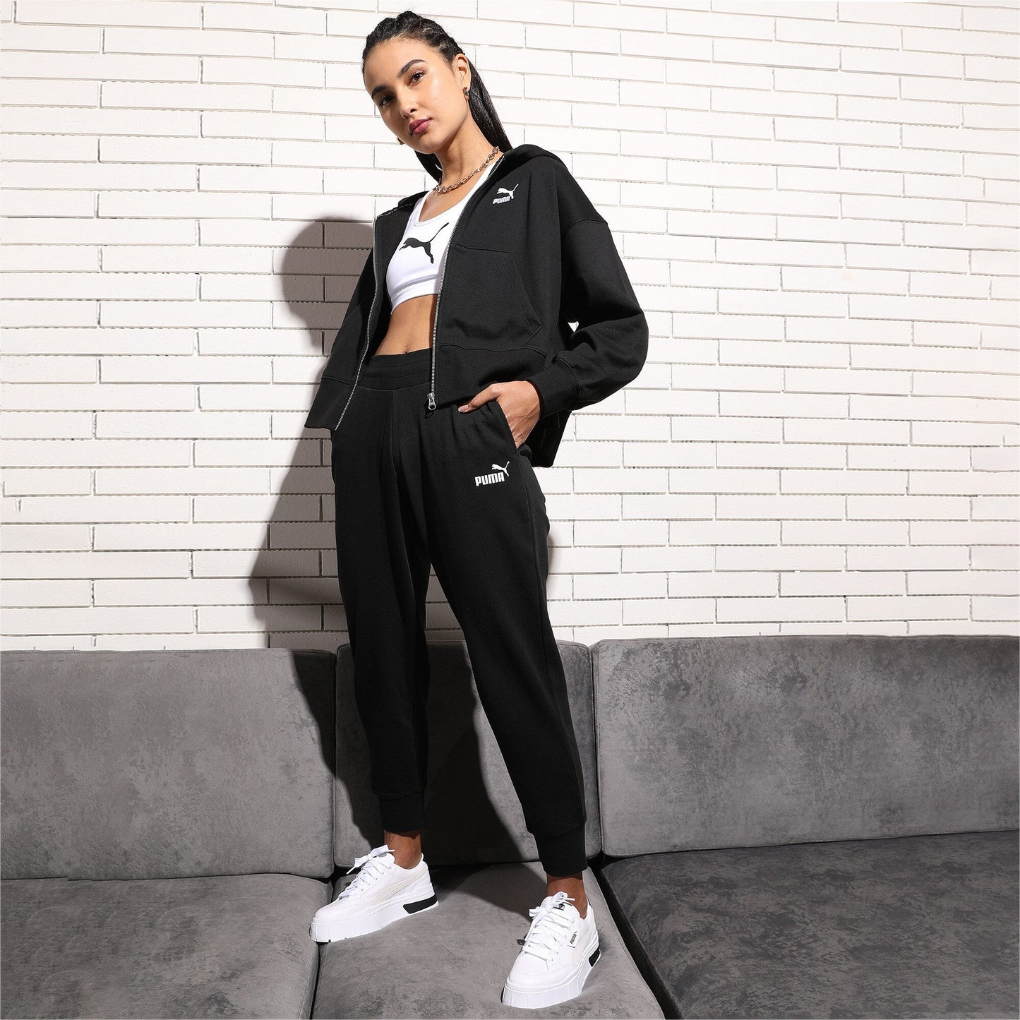 Pantatuta Puma Sweatpants TR BLACK