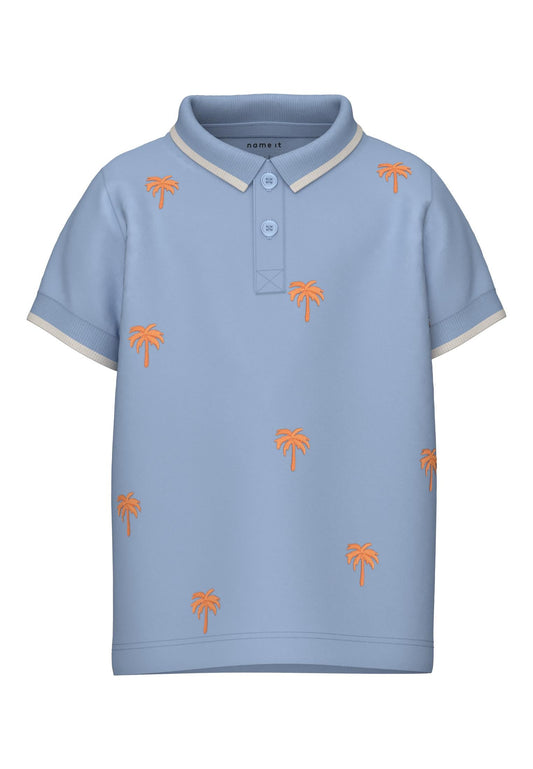Polo Name It Nmmfumme Ss Polo CHAMBRAY BLUE