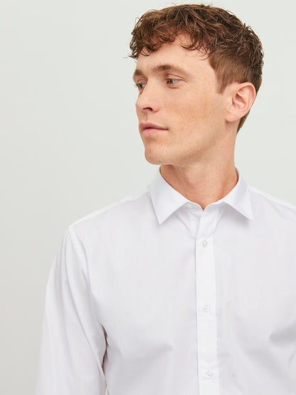 Camicia Jack E Jones Jjjoe Shirt Ls Plain WHITE