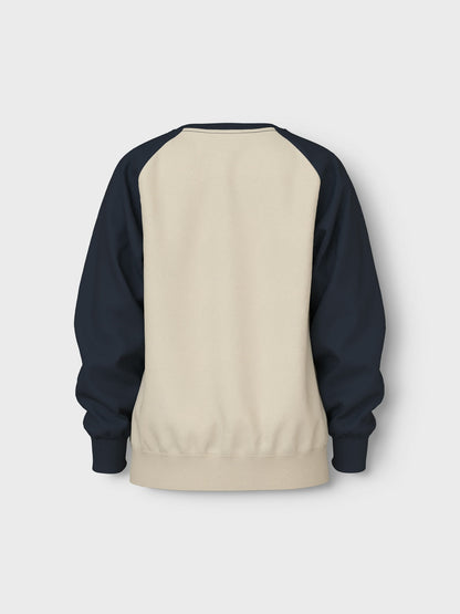 Felpa Name It NKMVILDAR LS SWEAT BOX BRU SUMMER SAND