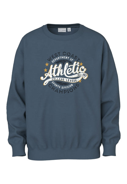 Felpa Name It NKMVILDAR LS SWEAT BOX BRU BERING SEA