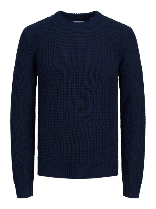 Pulloever Jack E Jones JJLIAM KNIT CREW NECK NAVY BLAZER