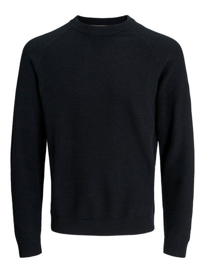 Pullover Jack E Jones JCOMAZER KNIT CREW NECK BLACK