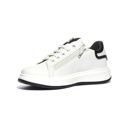 Sneakers 4us 43050 Bianche WHITE BLACK