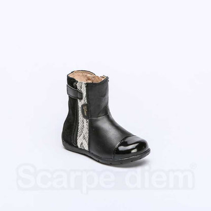 GEOX B6451C BLACK BEIGE Stivaletti Bambina 