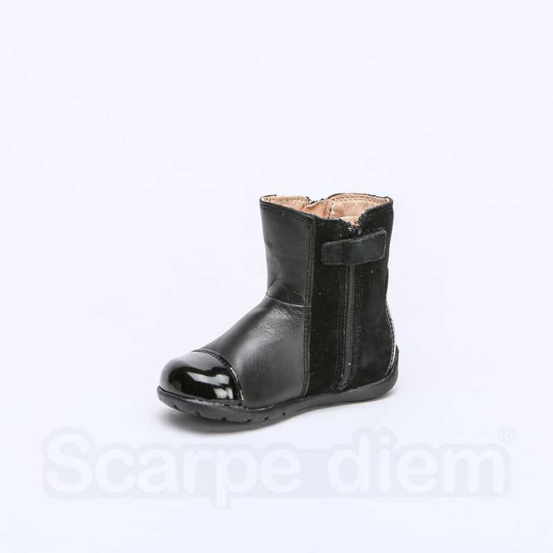 GEOX B6451C BLACK BEIGE Stivaletti Bambina 