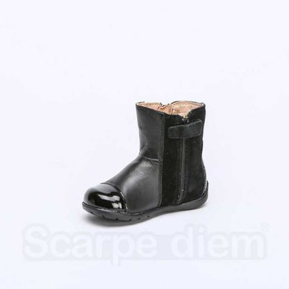 GEOX B6451C BLACK BEIGE Stivaletti Bambina 