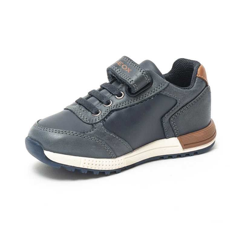 Sneakers Geox Bambino Alben Blu/Marrone