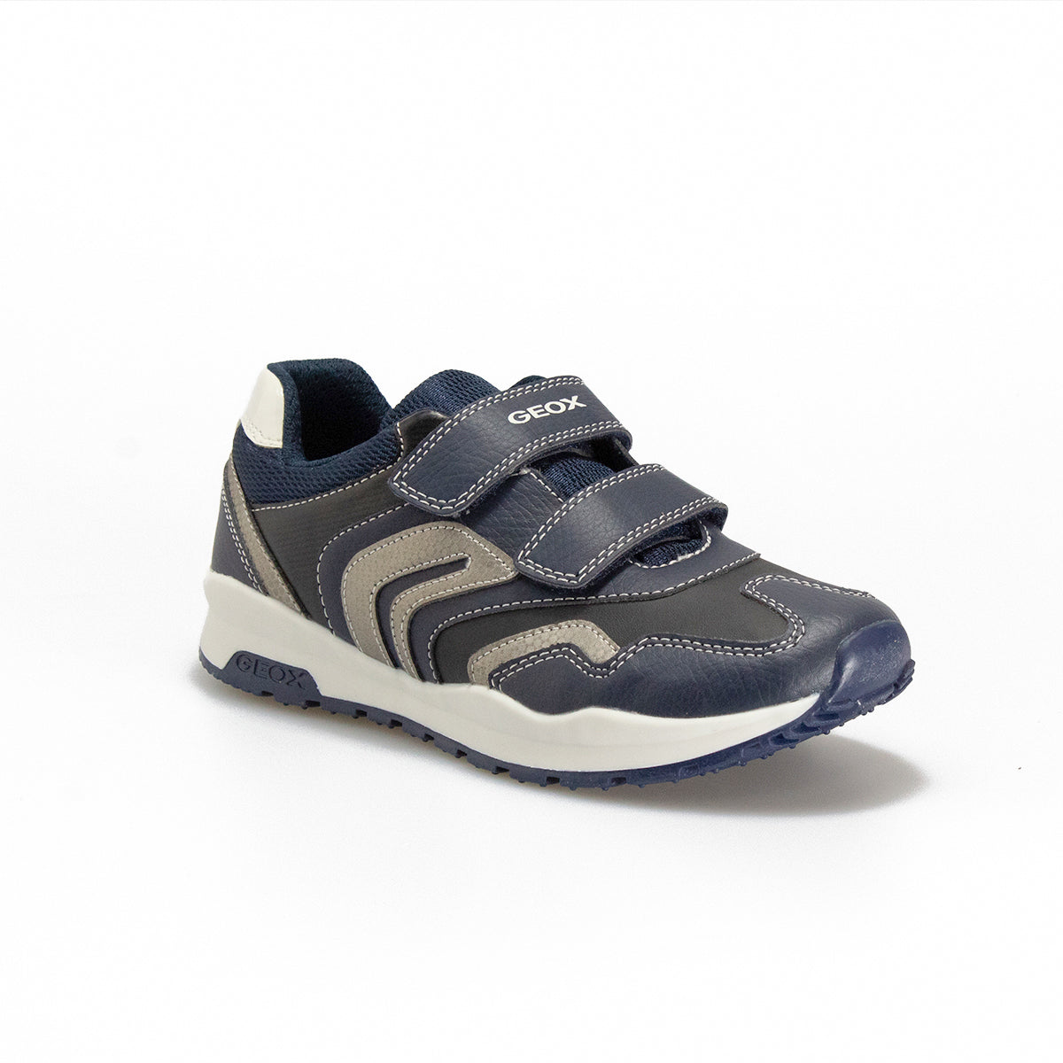 GEOX J0415A NAVY SILVER C0673 Sneakers Bambino 