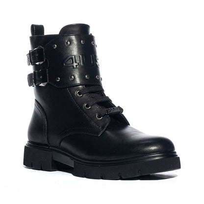 4US AU102 BLACK Stivaletti Bambina 