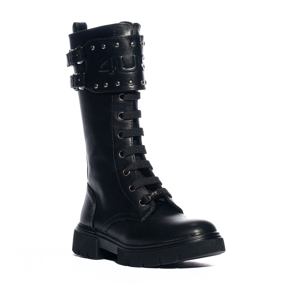 4US AU110 BLACK Stivali Bambina 