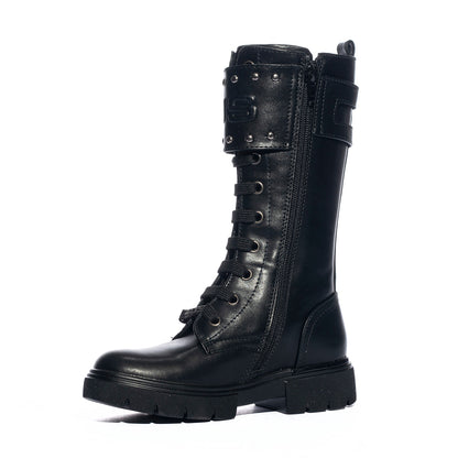 4US AU110 BLACK Stivali Bambina 