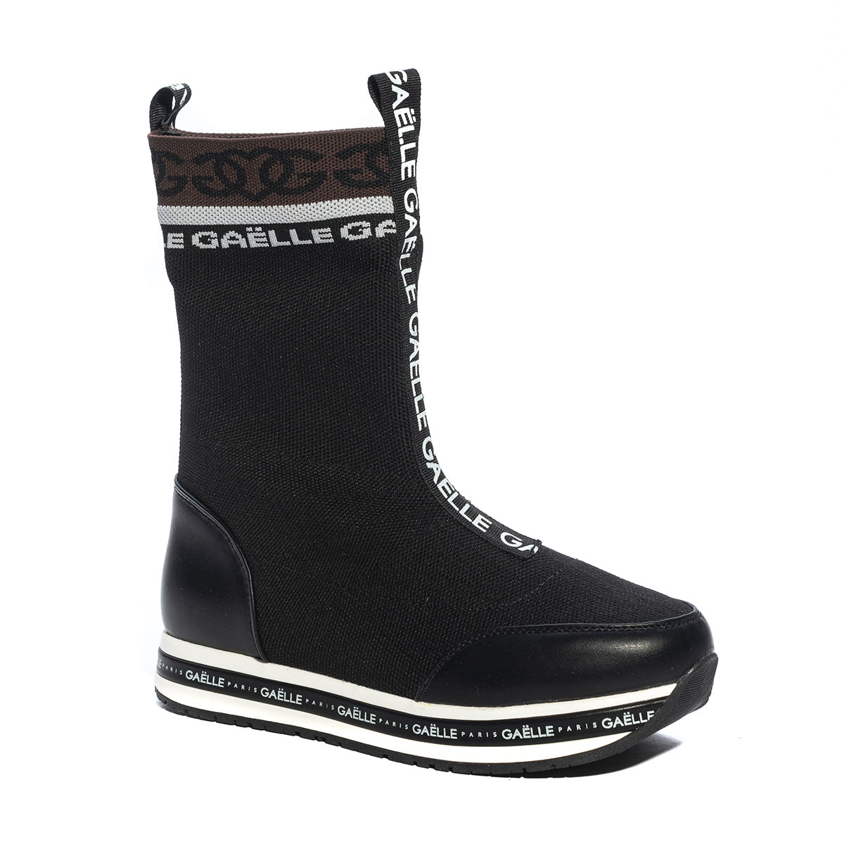 GAELLE G1116 BLACK BROWN Sneakers Donna 