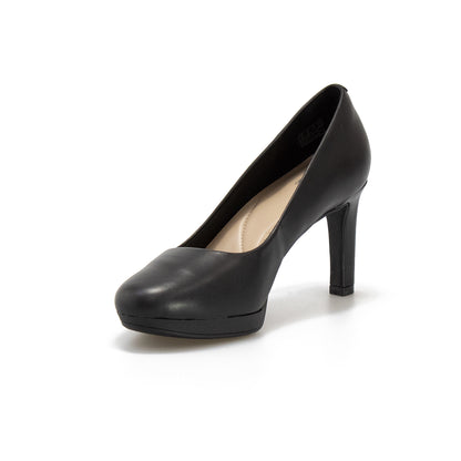 CLARKS 157764 BLACK LEATHER Decollete Donna 