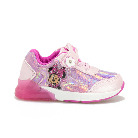 Sneakers Disney Bambina Minnie Mouse Rosa Con Luci