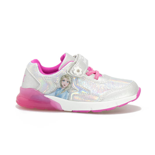 Sneakers Disney Bambina Frozen Argento Con Luci