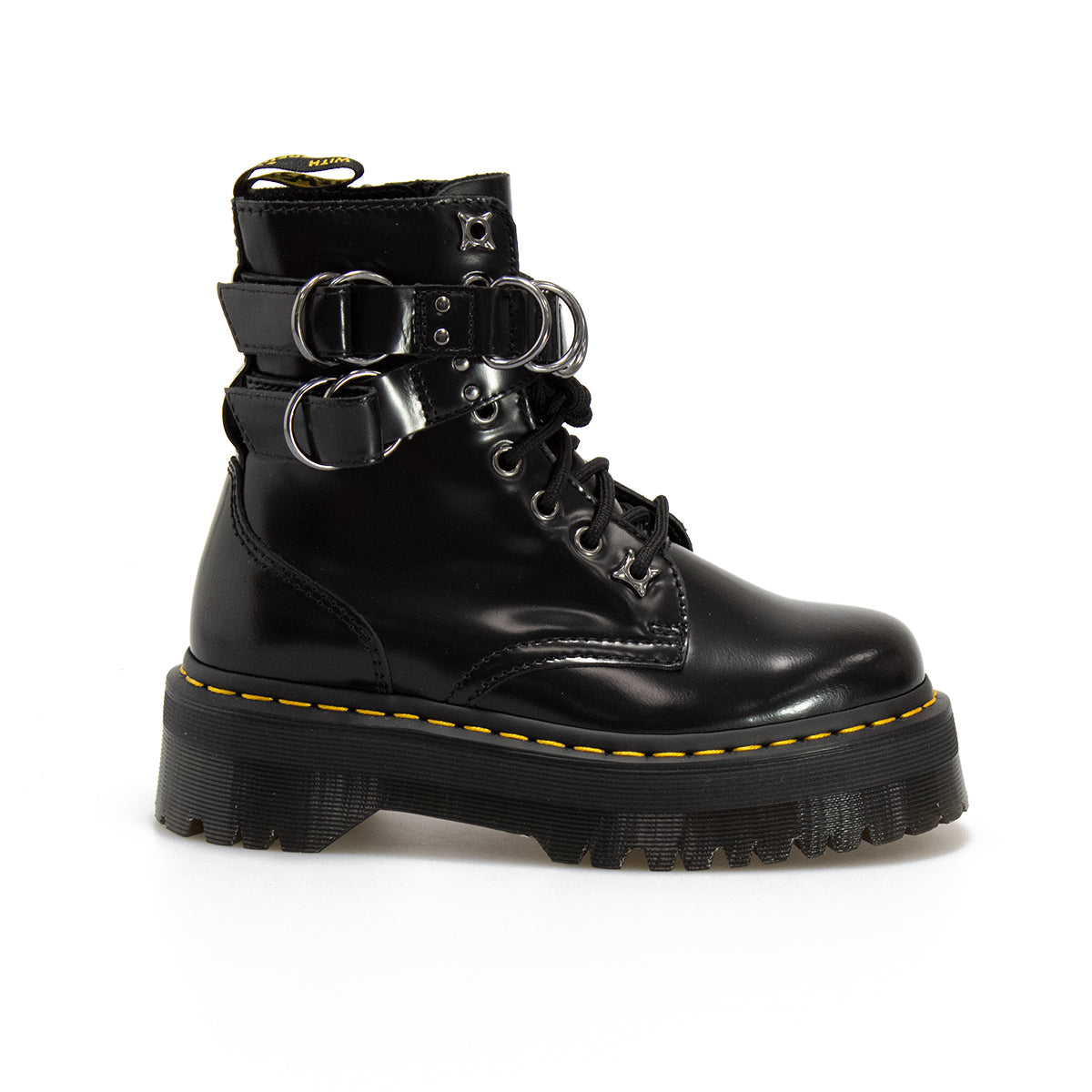 DR MARTENS 26666001 BLACK Anfibi Donna 