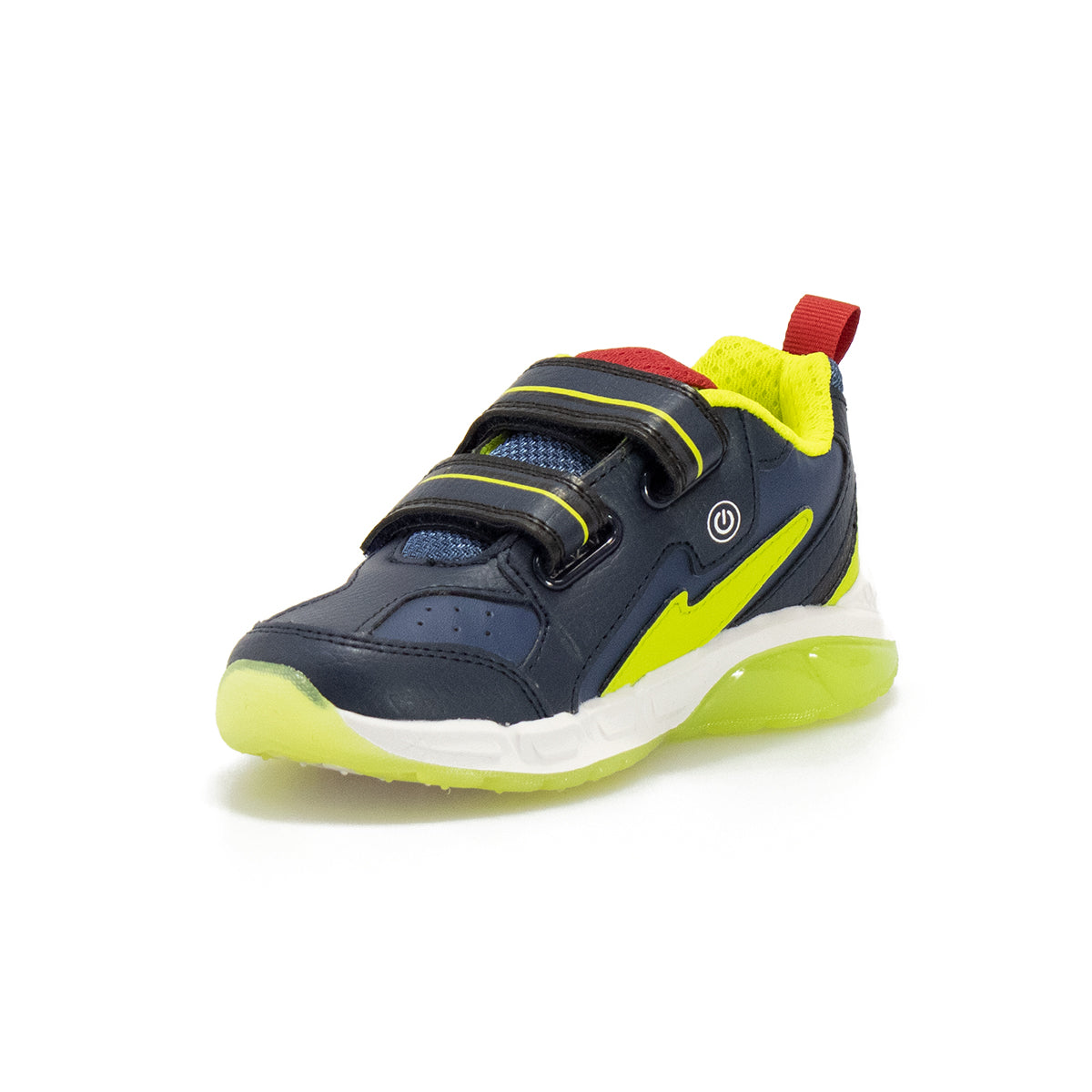GEOX J16CQA NAVY LIME C0749 Sneakers Bambino 