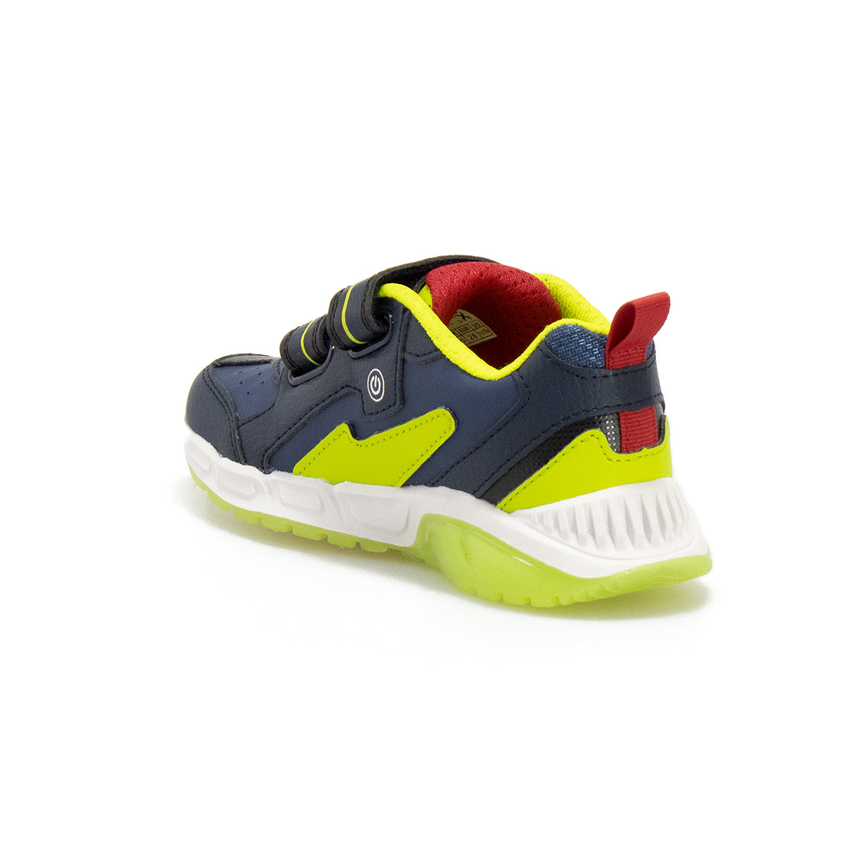 GEOX J16CQA NAVY LIME C0749 Sneakers Bambino 