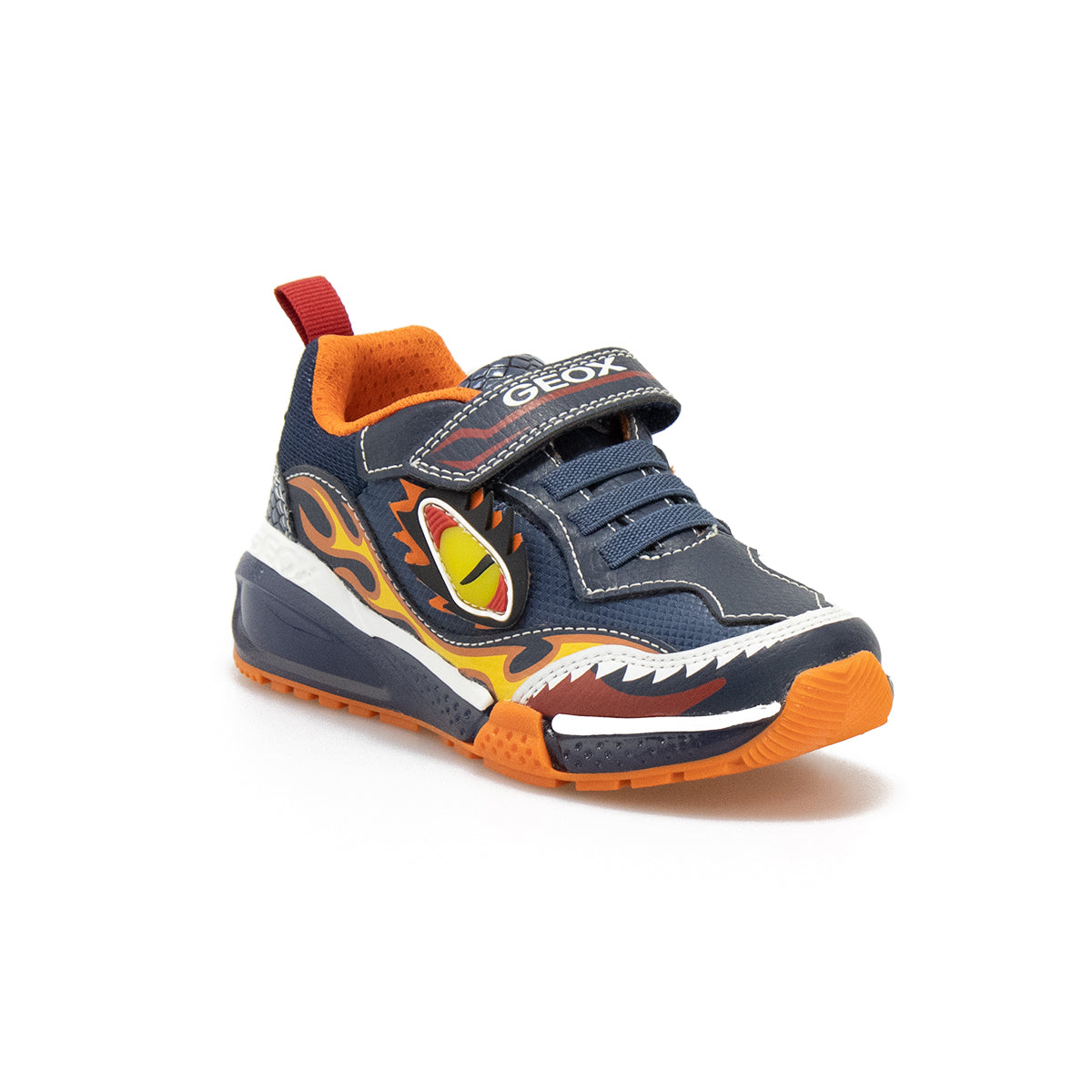 GEOX J16FEB NAVY ORANGE C0820 Sneakers Bambino 
