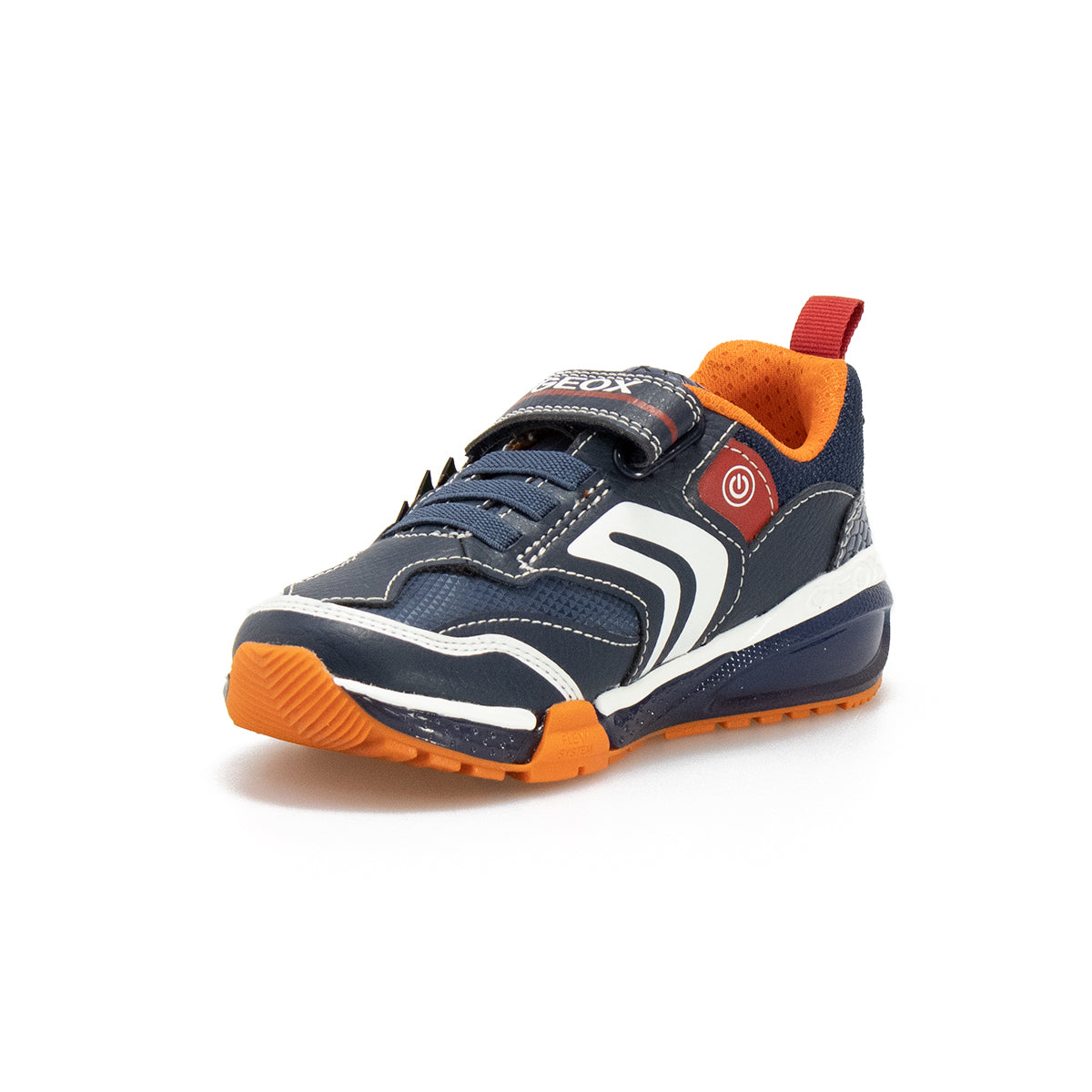 GEOX J16FEB NAVY ORANGE C0820 Sneakers Bambino 
