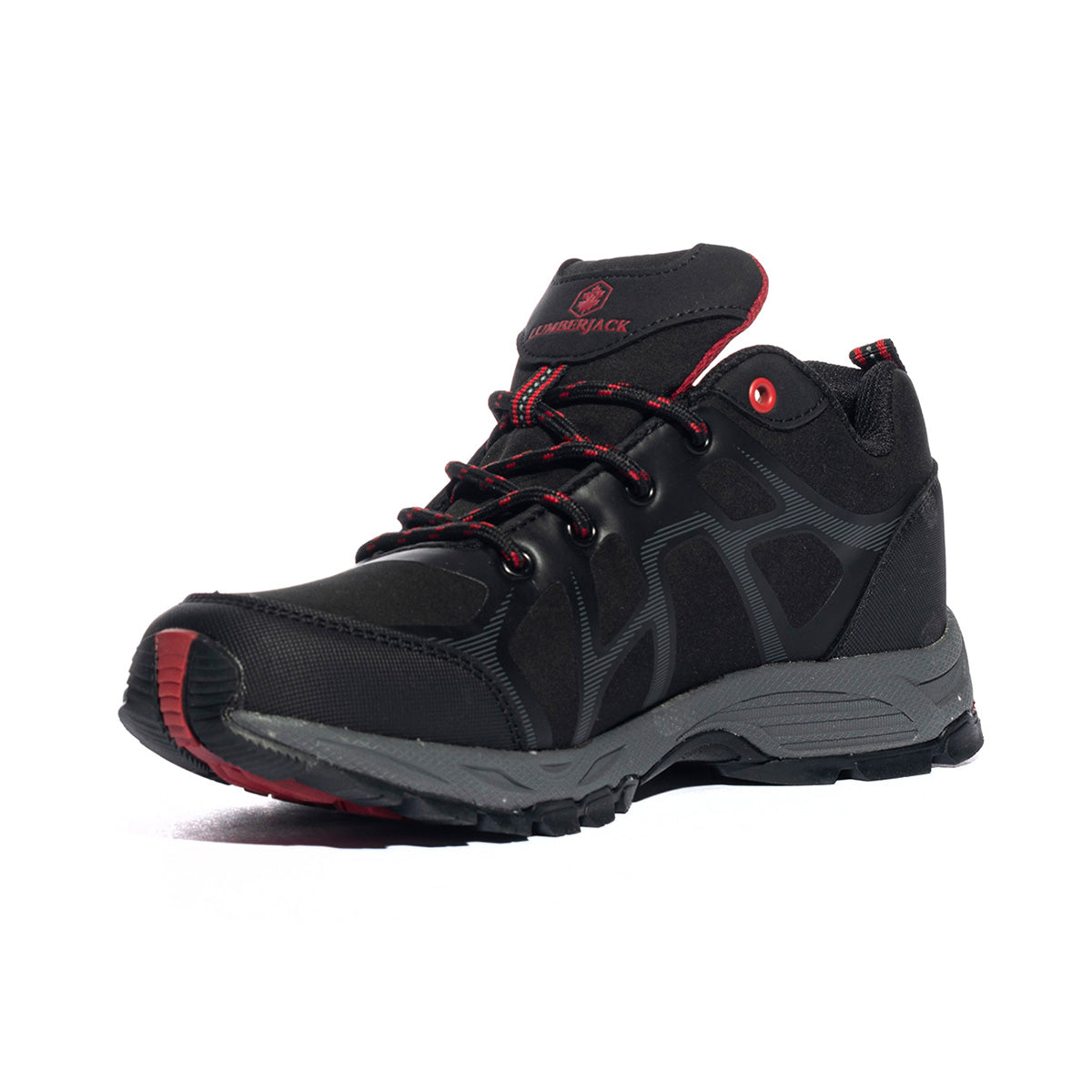 LUMBERJACK SMA6511-001 BLACK RED M0039 Sneakers Uomo 