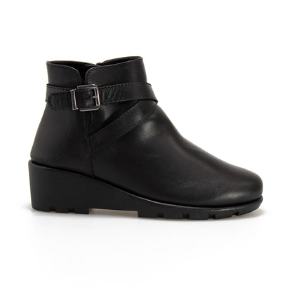 VALLEVERDE 36185 NAPPA NERA Stivaletti Donna 