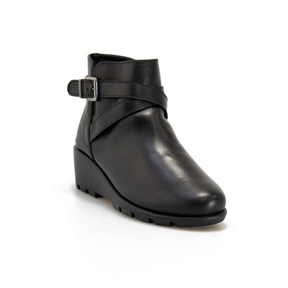 VALLEVERDE 36185 NAPPA NERA Stivaletti Donna 