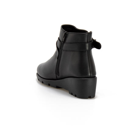 VALLEVERDE 36185 NAPPA NERA Stivaletti Donna 