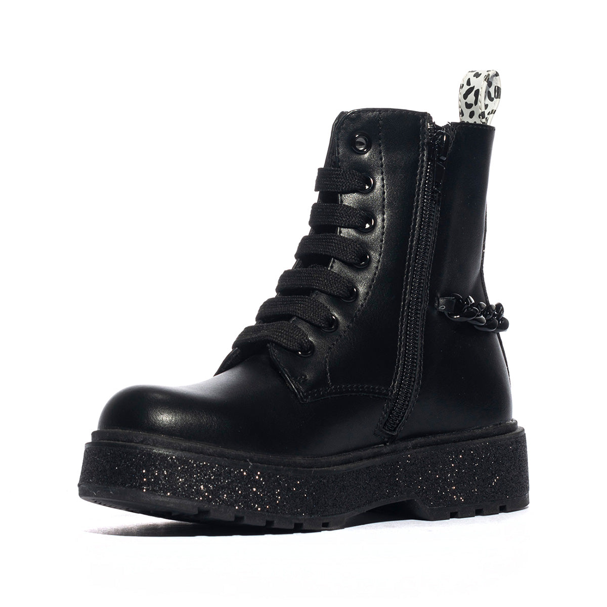 ASSO AG14003 BLACK Anfibi Bambina 