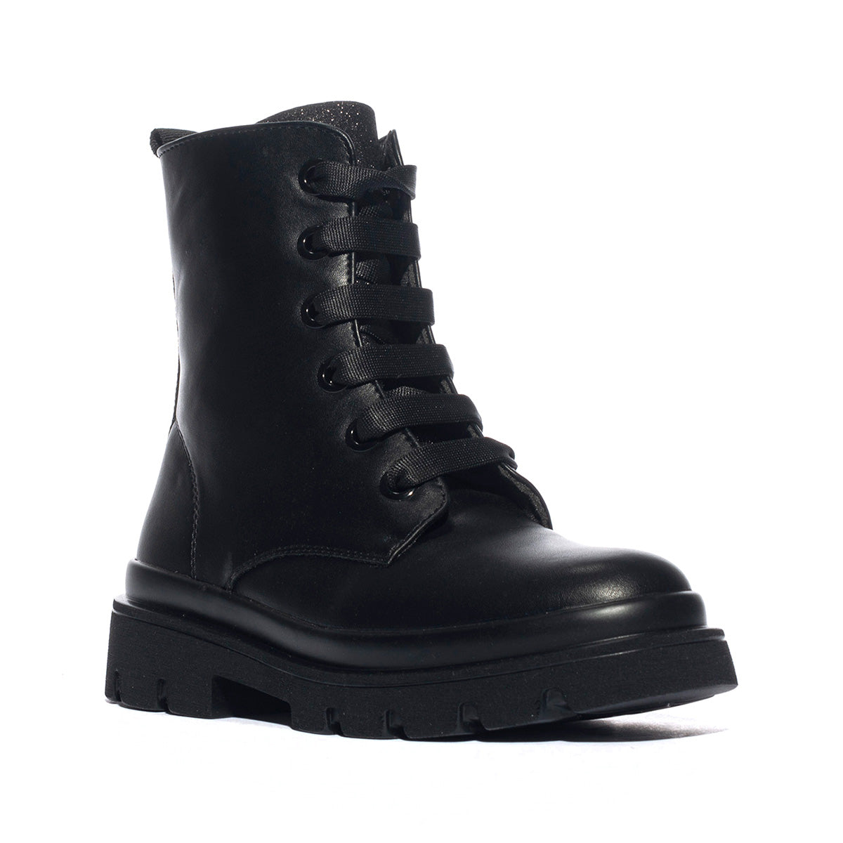 ASSO AG14223 BLACK Anfibi Bambina 