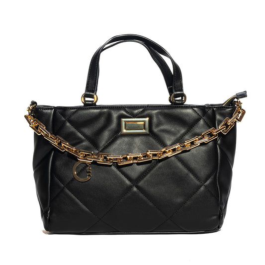 borsa CLEMì VANITOSA QUILTED HANDBAG BLACK