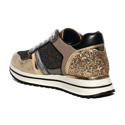 LIUJO 4F2775TX069S1875 TAUPE GOLD Sneakers Donna 