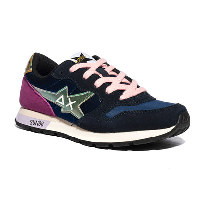 Sneakers Sun 68 Girl'S Stargirl Satin   Blu