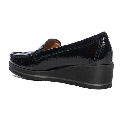VALLEVERDE 11425 VERNICE NERO Mocassini Donna 