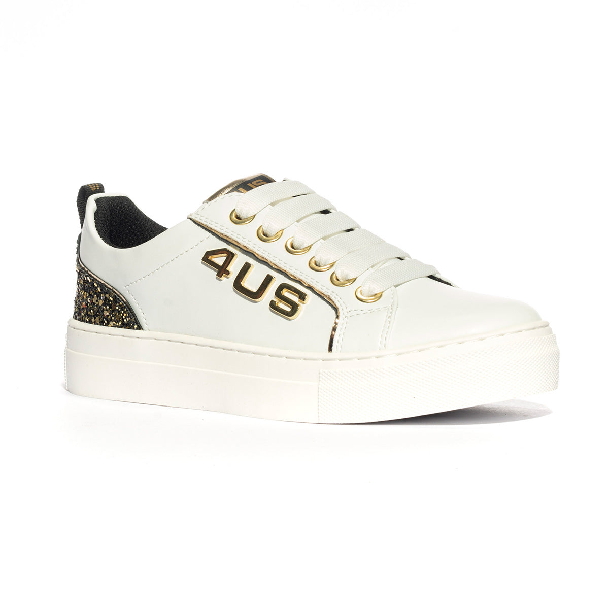 Sneakers 4US 42501 Bianche Oro