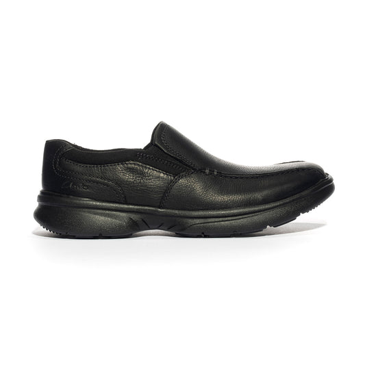 CLARKS 26153157BLK TUMBLED LEA