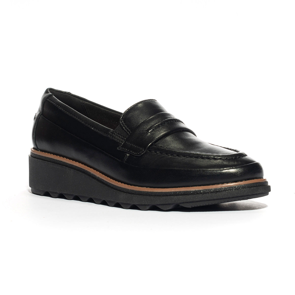 CLARKS 26175183BLACK LEATHER