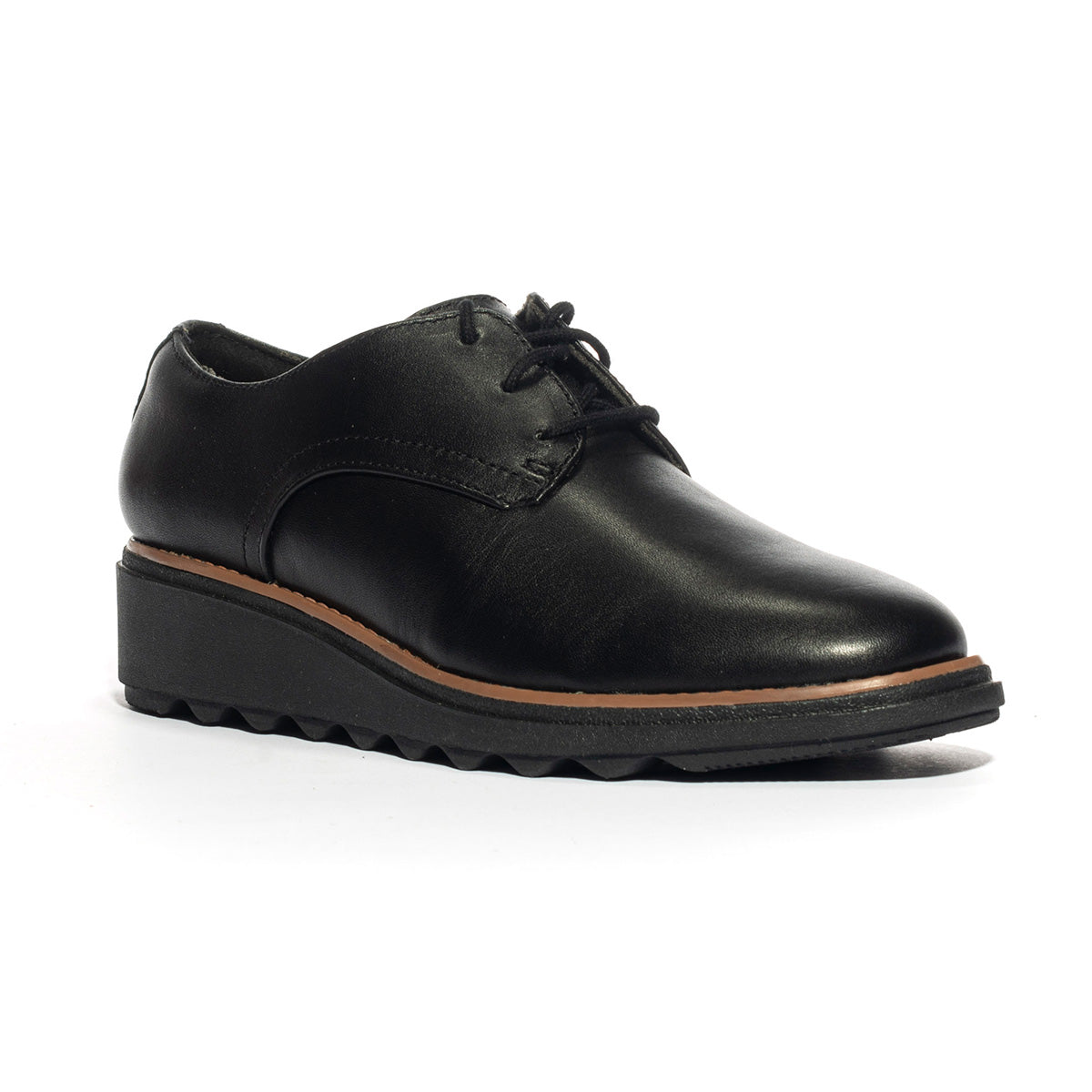 CLARKS 26175416BLACK LEATHER