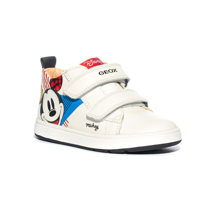 GEOX B364DB WHITE MULTICOLOR    C0653 Sneakers Bambino 