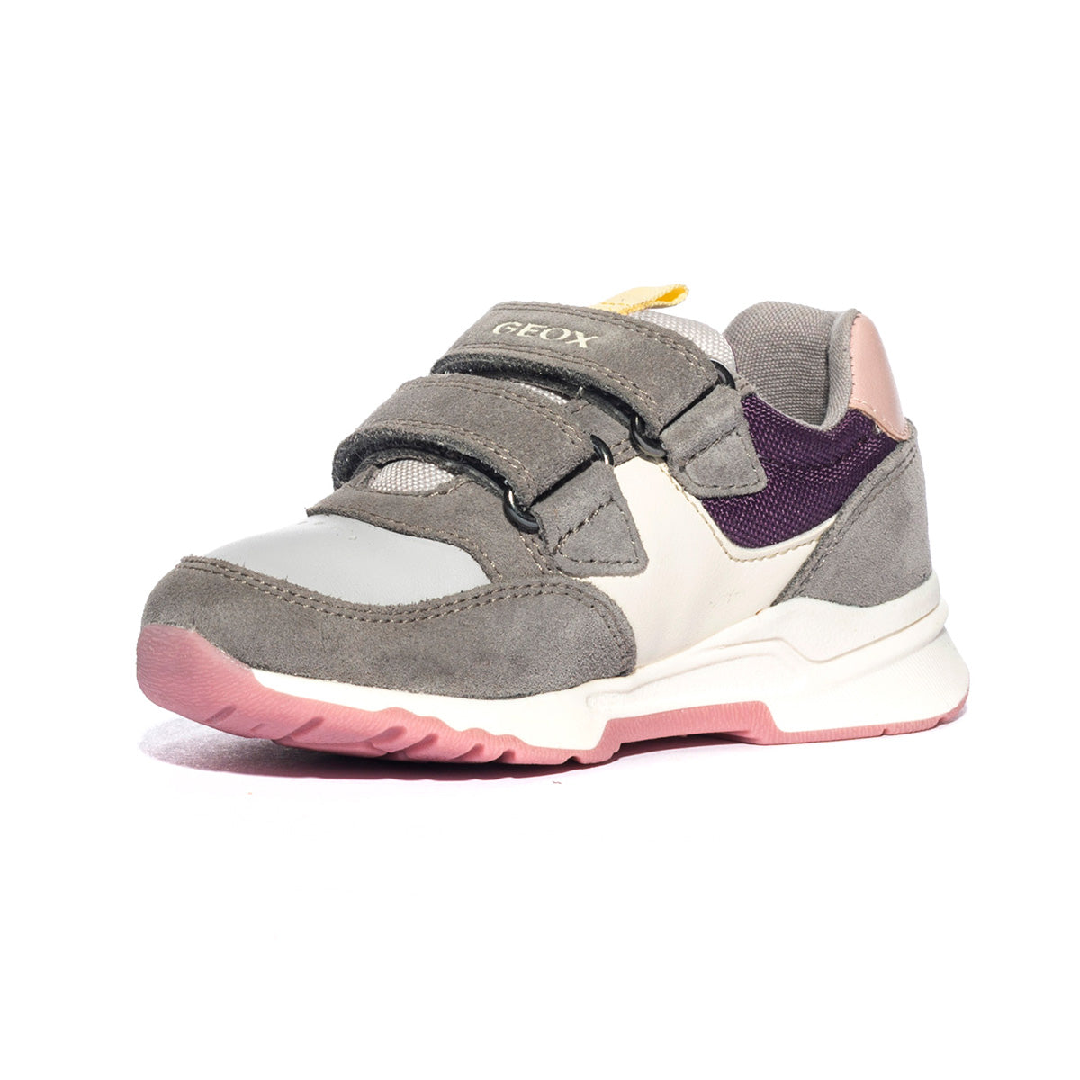 GEOX B364XB LT GREY PINK  C1296 Sneakers Bambina 