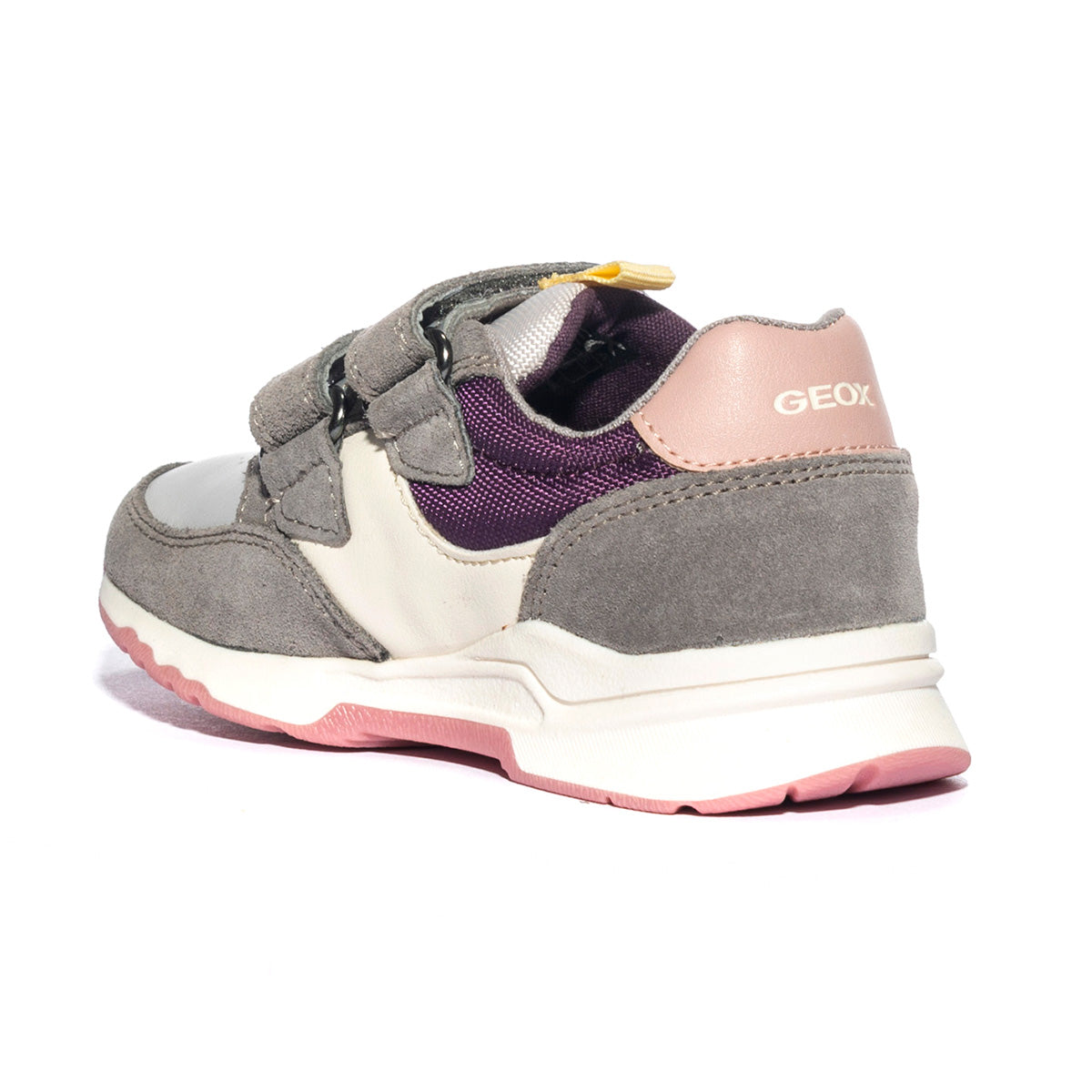 GEOX B364XB LT GREY PINK  C1296 Sneakers Bambina 