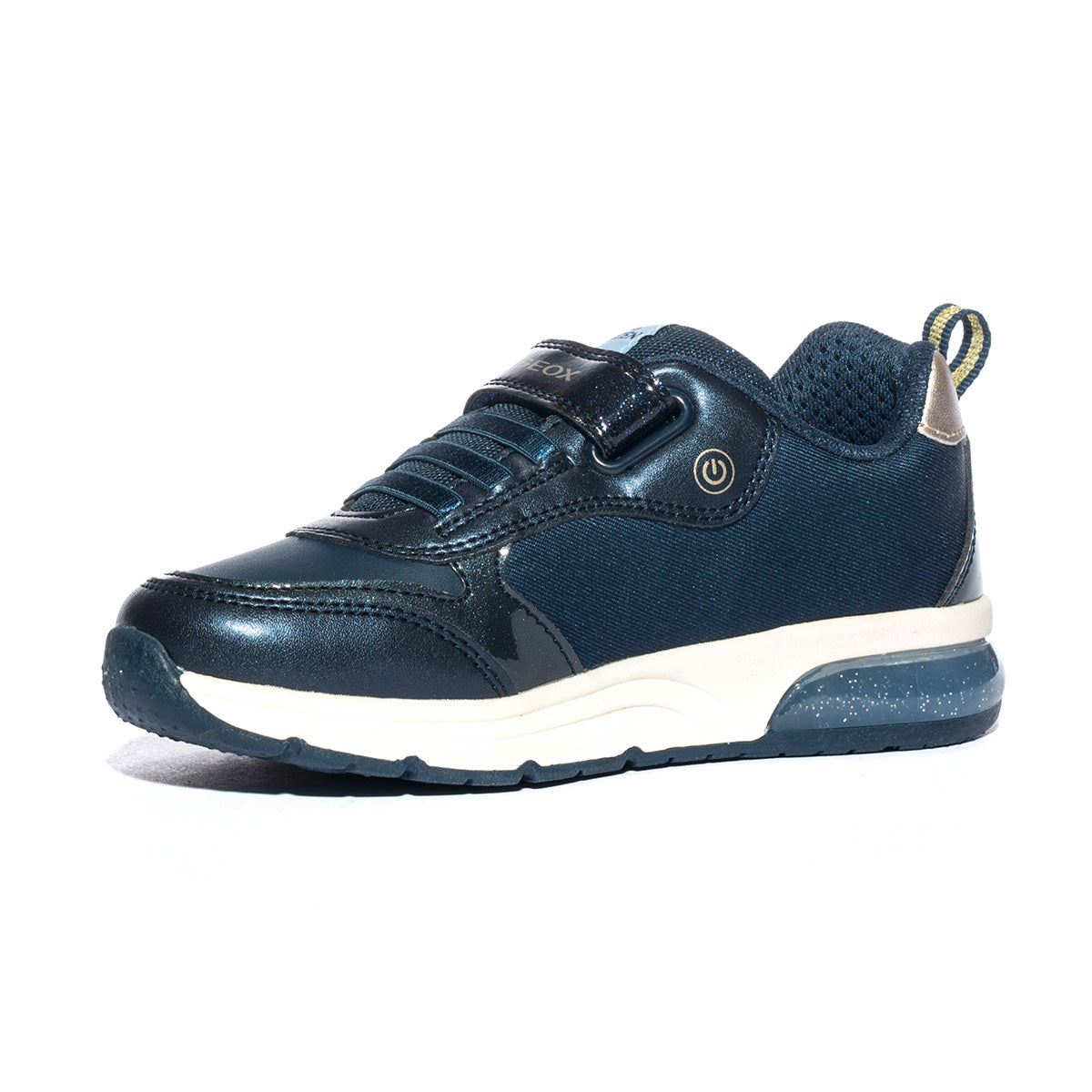GEOX J268VD NAVY PLATINUM       C4256 Sneakers Bambina 