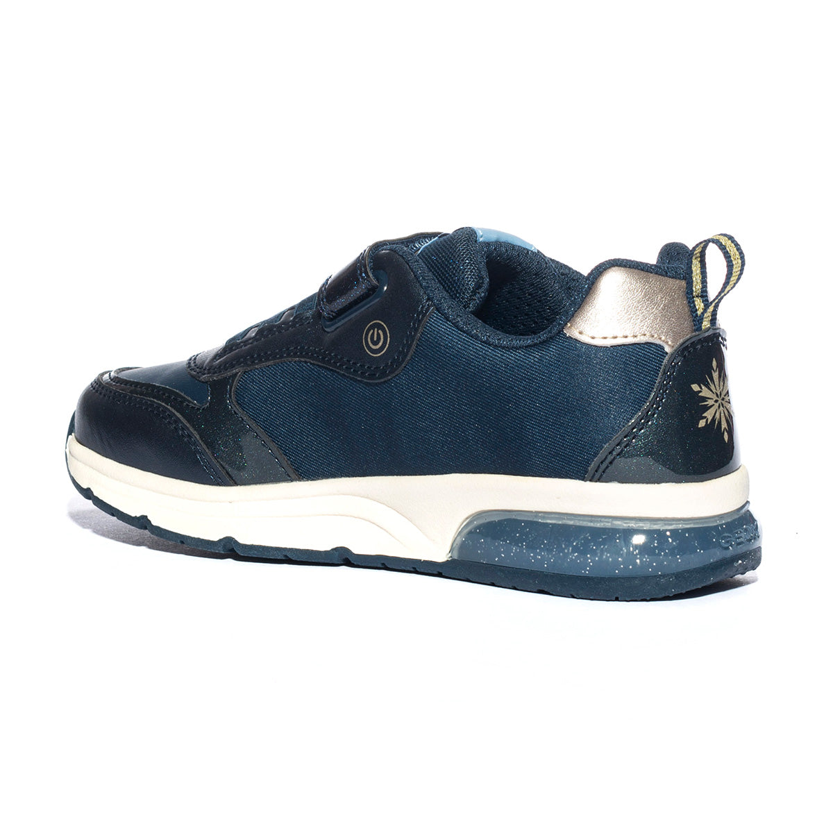 GEOX J268VD NAVY PLATINUM       C4256 Sneakers Bambina 