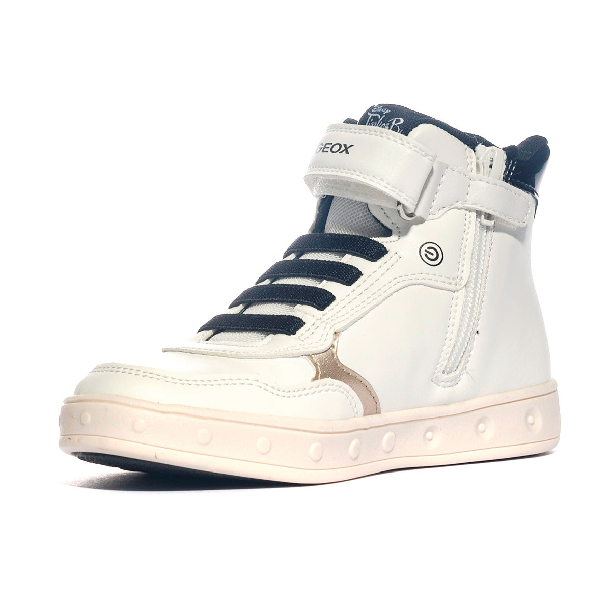 GEOX J368WF WHITE BLACK  C0404 Sneakers Bambina 