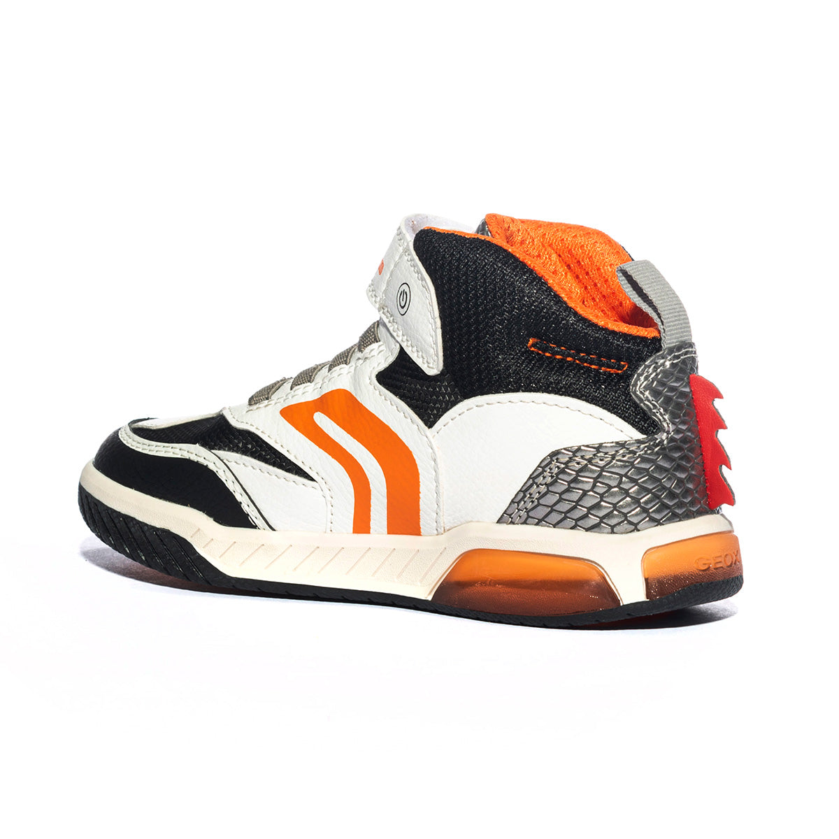 Sneakers Geox Inek Bianche Arancioni