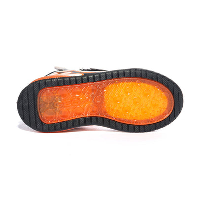 Sneakers Geox Inek Bianche Arancioni