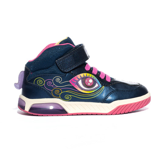 GEOX J36ASB NAVY MULTICOLOR     C4243 Sneakers Bambina 
