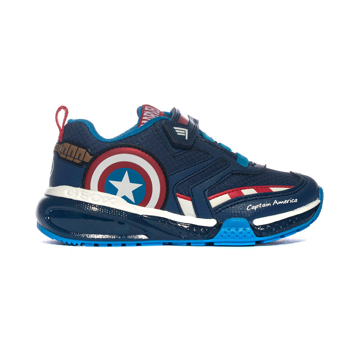 GEOX J36FEC NAVY RED  C0735 Sneakers Bambino 